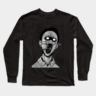 Zombie Boy Walking Long Sleeve T-Shirt